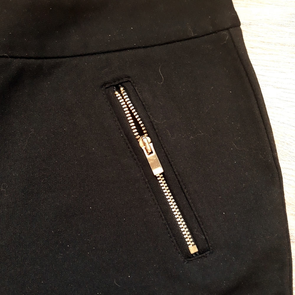 Alfani Black Zip Pocket Skinny Pants Size 6 - Picture 9 of 10
